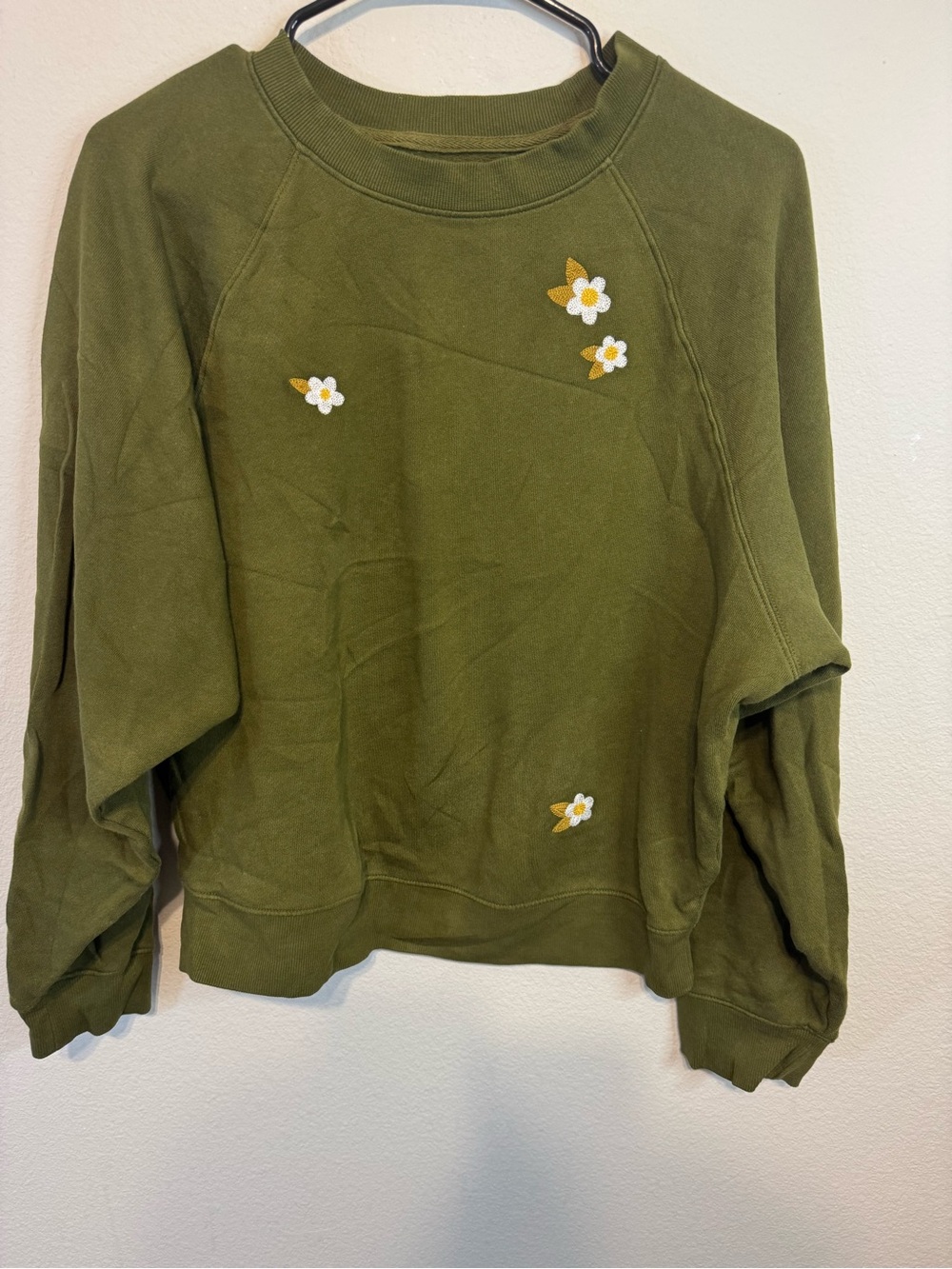 Old Navy Olive Green Pullover Sweatshirt